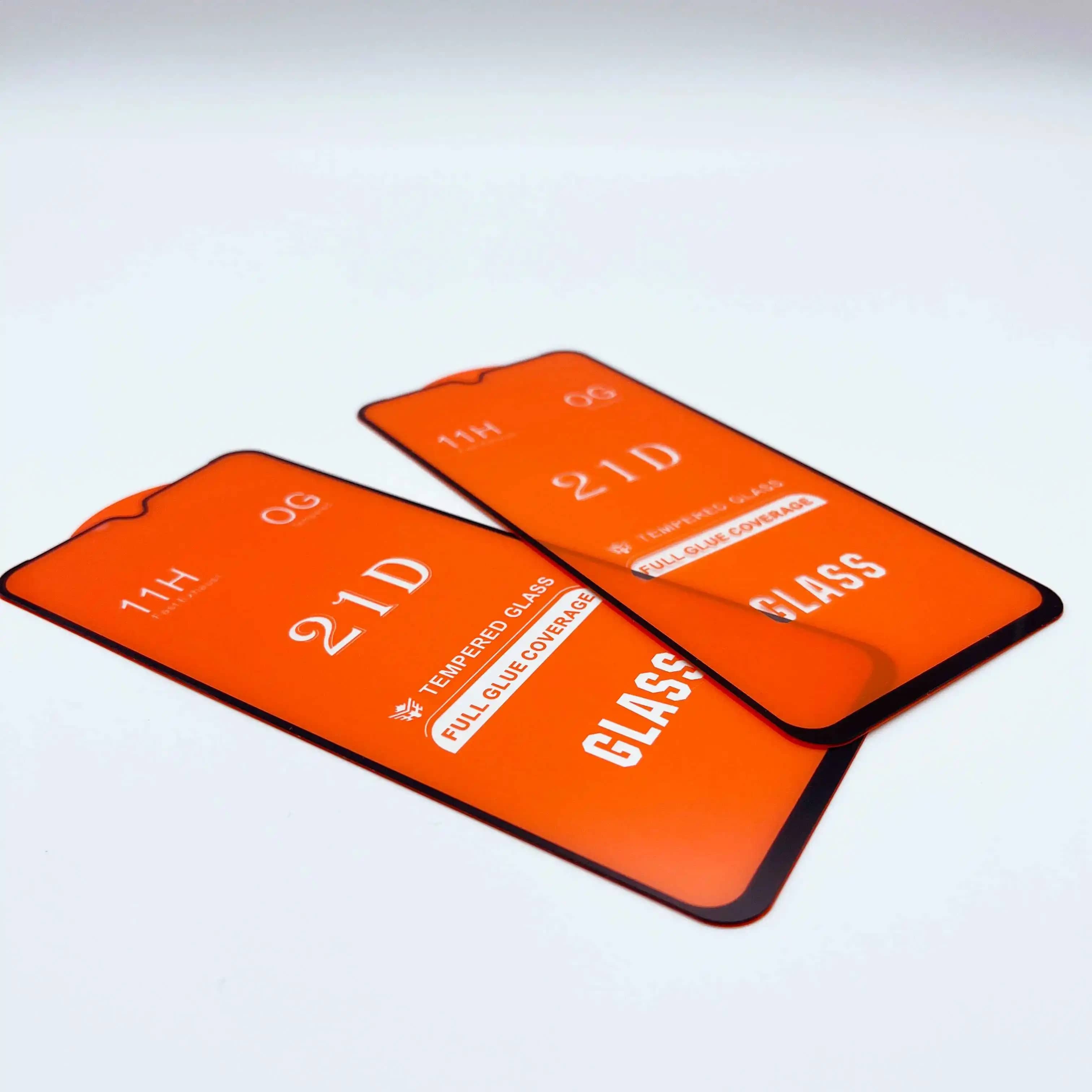 21D mobile phone screen film guard Protector tempered glass screen protector for Tecno for inflnix for itel 