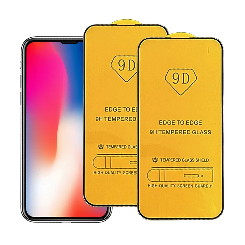 With packaging 9d screen protector A variety of packaging styles are available 9d tempered glass screen protector 